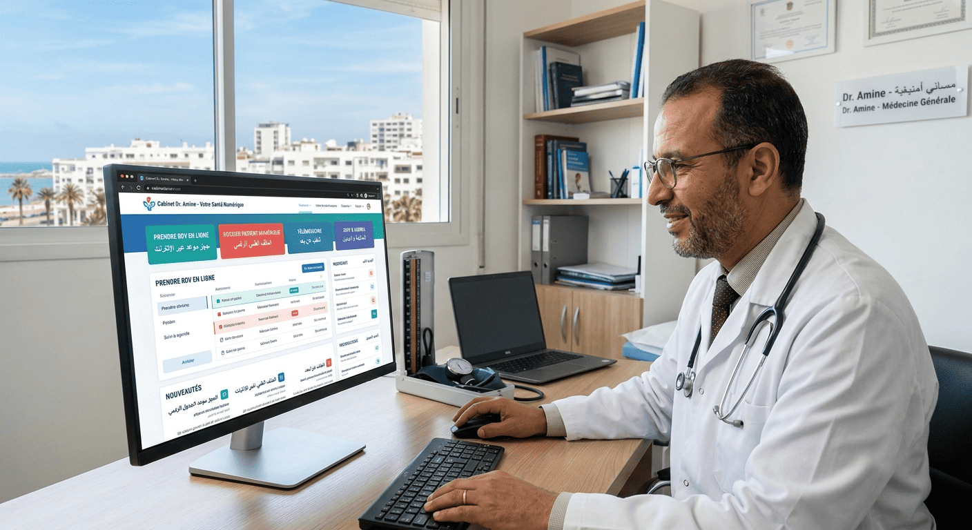 Médecins au Maroc : votre site web est-il un outil de prod ou un simple faire-valoir numérique ?